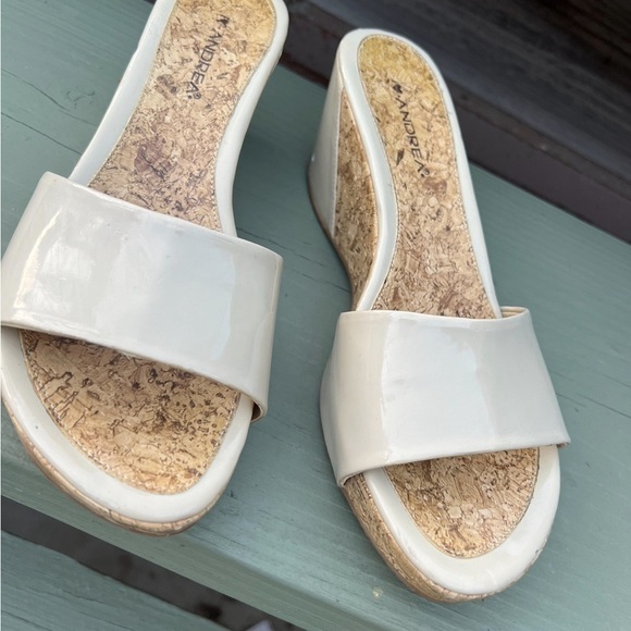 Andrea Wedge Summer Women Sandals Size 7.5 - Picture 4 of 6